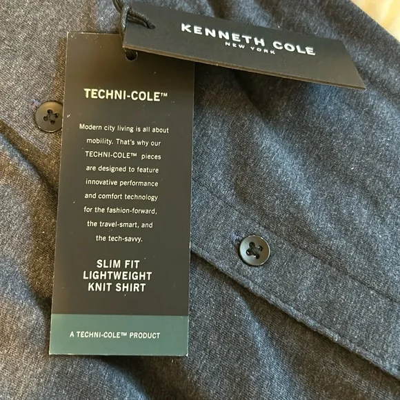 Kenneth Cole Men’s Short Sleeve Cotton Button Down Shirt, Size S - Picture 9 of 9